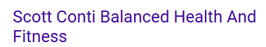 Balanced Health and Fitness