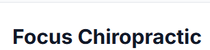 Focus Chiropractic