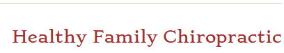 Healthy Family Chiropractic