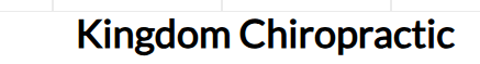 Kingdom Chiropractic